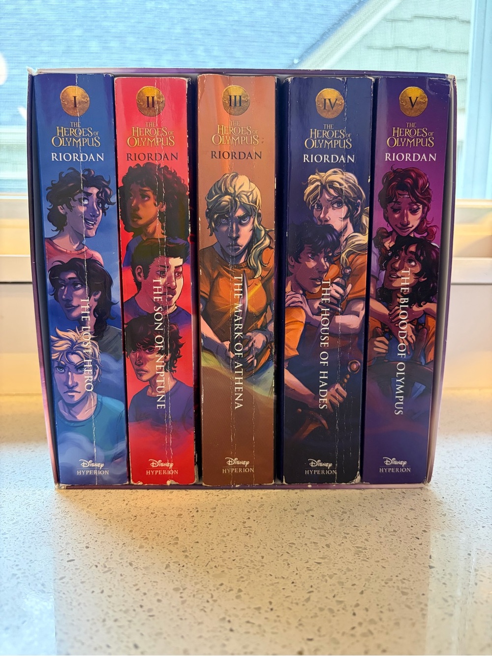The Heroes of Olympus box set by Rick Riordan
